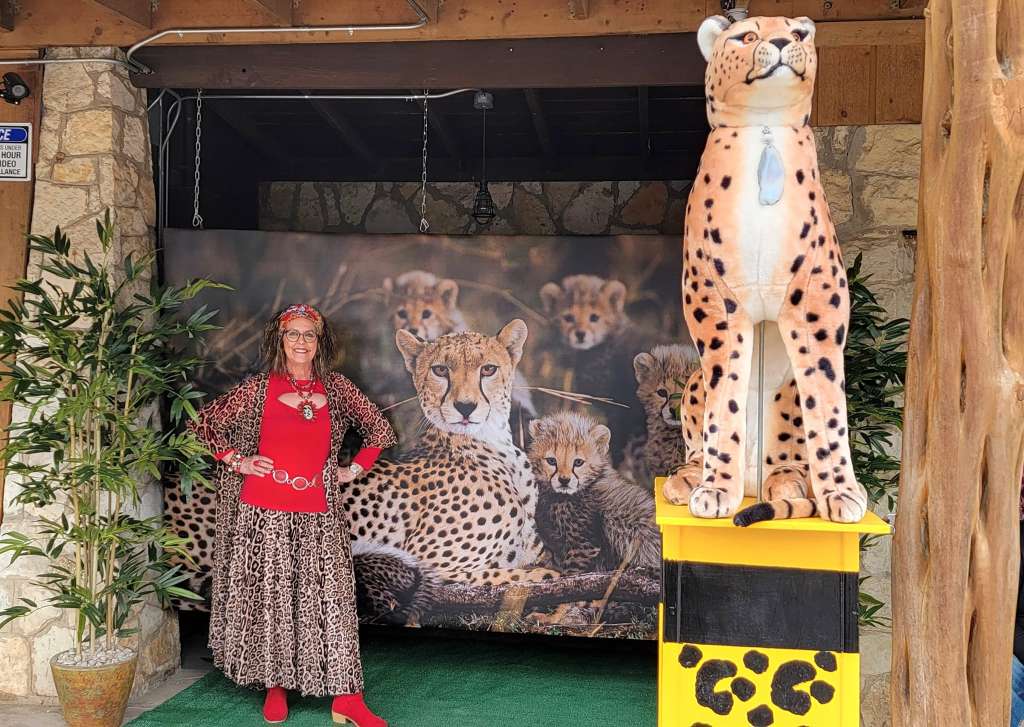 cheetah selfie